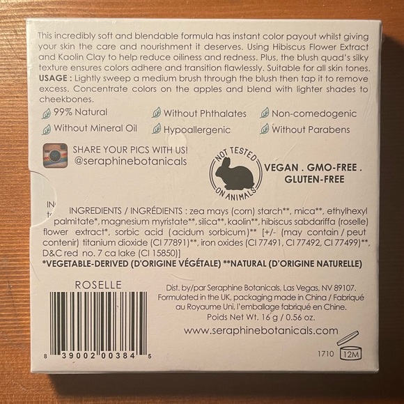 Blush Palette Happy Hibiscus by Seraphine Botanicals - Picture 2 of 2